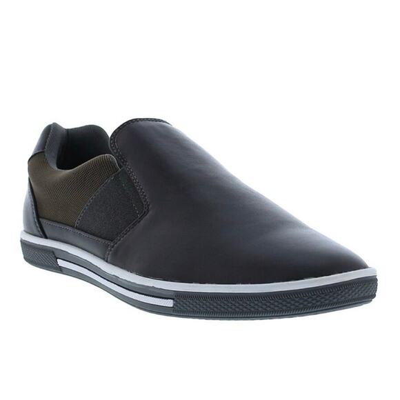 Zanzara Gray Men Lucky Slip-On Sneaker Size 11.5 Soft Leather Padded Insole New - Picture 9 of 16